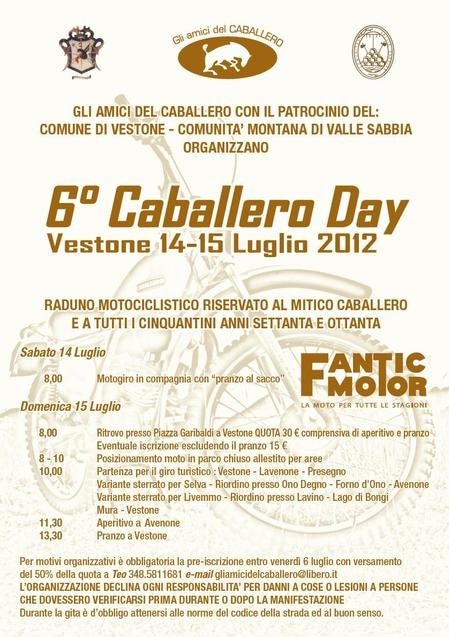 Caballero Day. Domenica la 6° edizione
