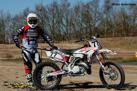 Un 2T al Mondiale MX. Erik Eggens al GP d'Olanda con una Yamaha YZ 250