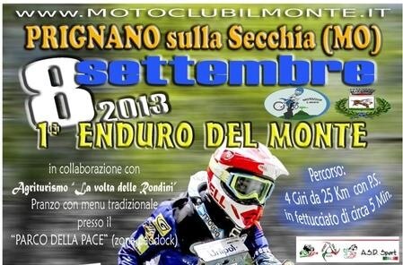 1^ Enduro del Monte. A Prignano sulla Secchia (MO) domenica 8 settembre