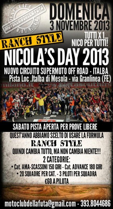 Nicolas Day 2013. Tutti X 1, Nico X tutti!