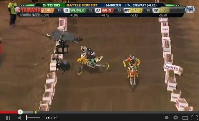 AMA Supercross 2014 crashes. VIDEO