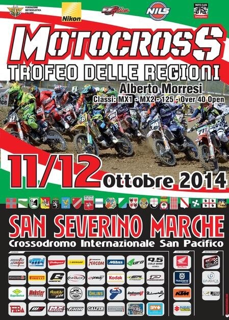 Trofeo delle Regioni Motocross 2014. Domenica a San Severino M. (MC)