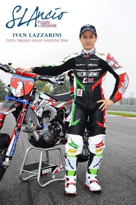 La tuta di Ivan Lazzarini all'asta. Per il progetto SLAncio