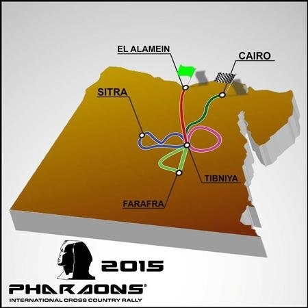 Pharaons 2015. Il percorso