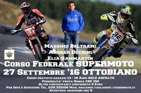 Corso Federale Supermoto. Corso gratuito per i giovani