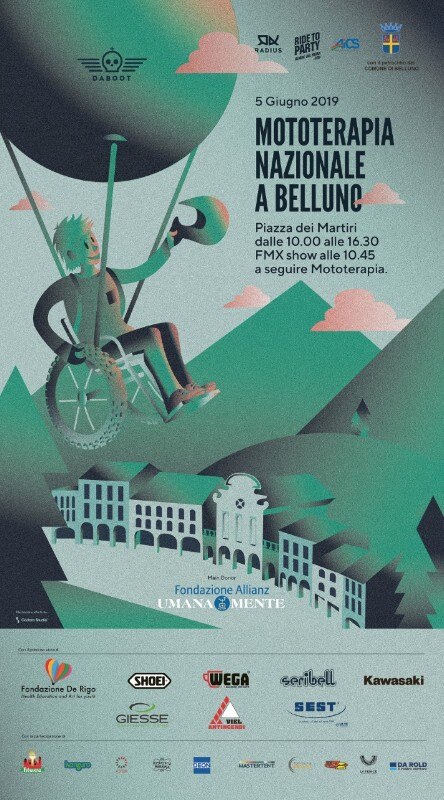 La mototerapia di Vanni Oddera arriva a Belluno