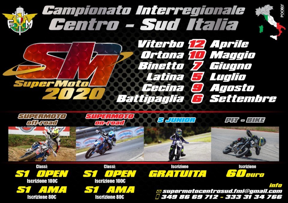 Torna il Campionato Interregionale Supermoto Centro Sud Italia