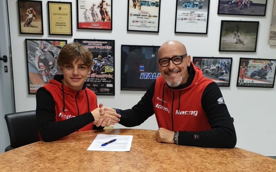 Luca Diserens con Honda Racing Assomotor nel 2020