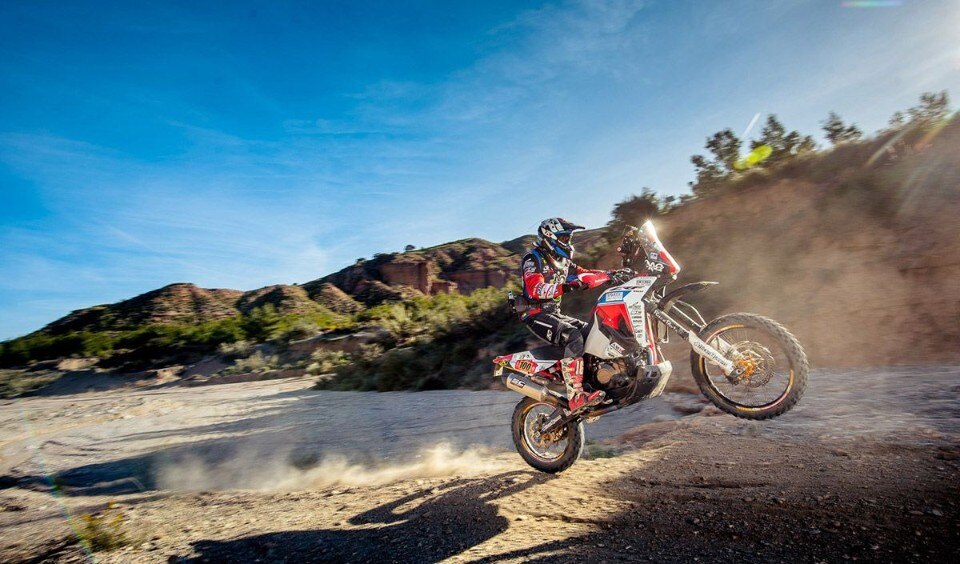 Due Africa Twin sul podio dell'Hispania Rally 2020