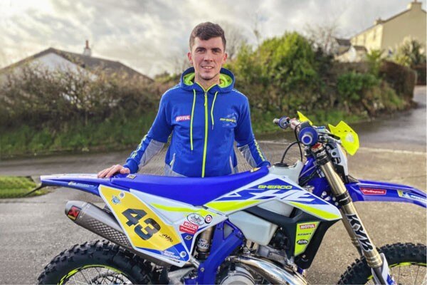 Danny McCanney con il Team Sherco Factory Racing 