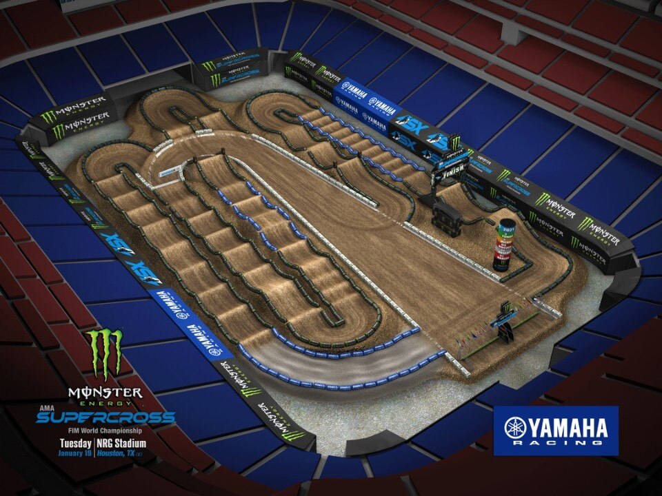 2021 Supercross Round 2 Houston - Animated Track Map