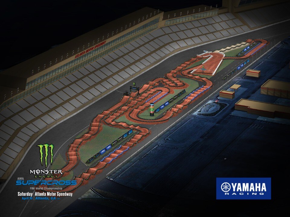 2021 AMA Supercross, Atlanta track maps