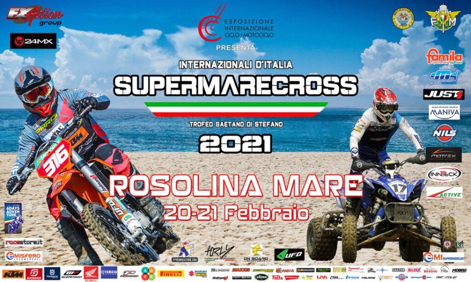La stagione 2021 del Supermarecross parte da Rosolina Mare
