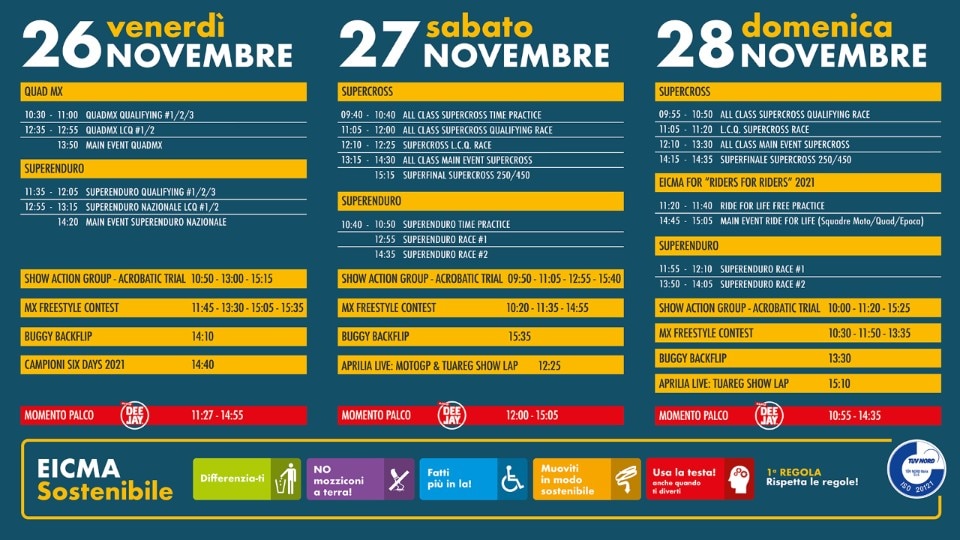 EICMA 2021, si accende lo spettacolo dell'Arena Motolive