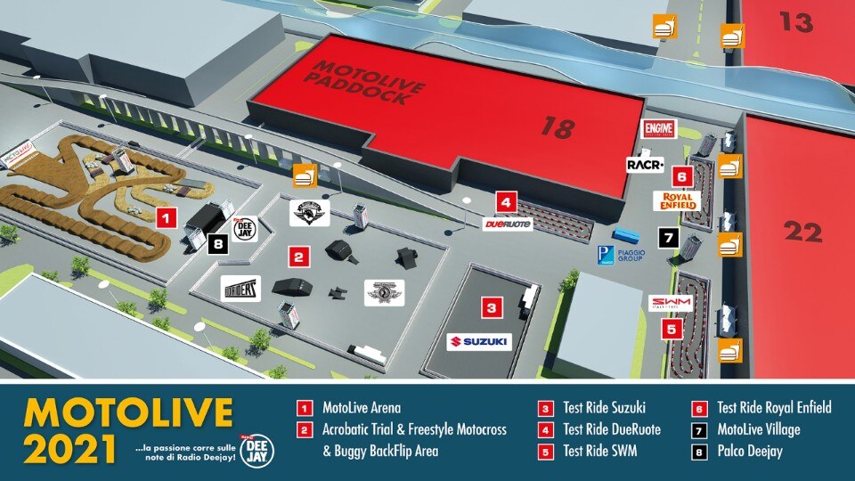 EICMA 2021, si accende lo spettacolo dell'Arena Motolive