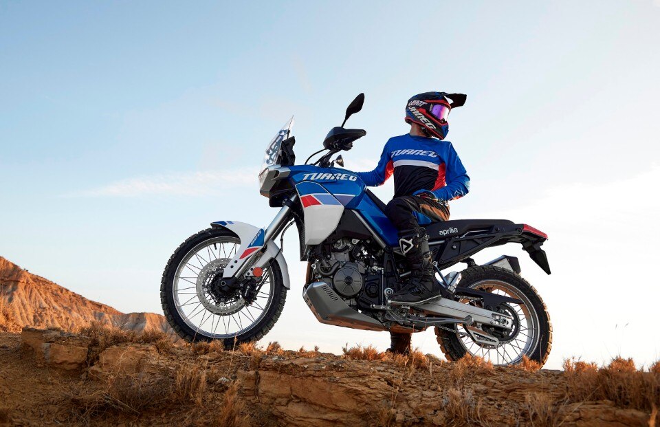 Prova l'Aprilia Tuareg 660 durante il Motorally Tour Prova l'Aprilia Tuareg 660 durante il Motorally Tour