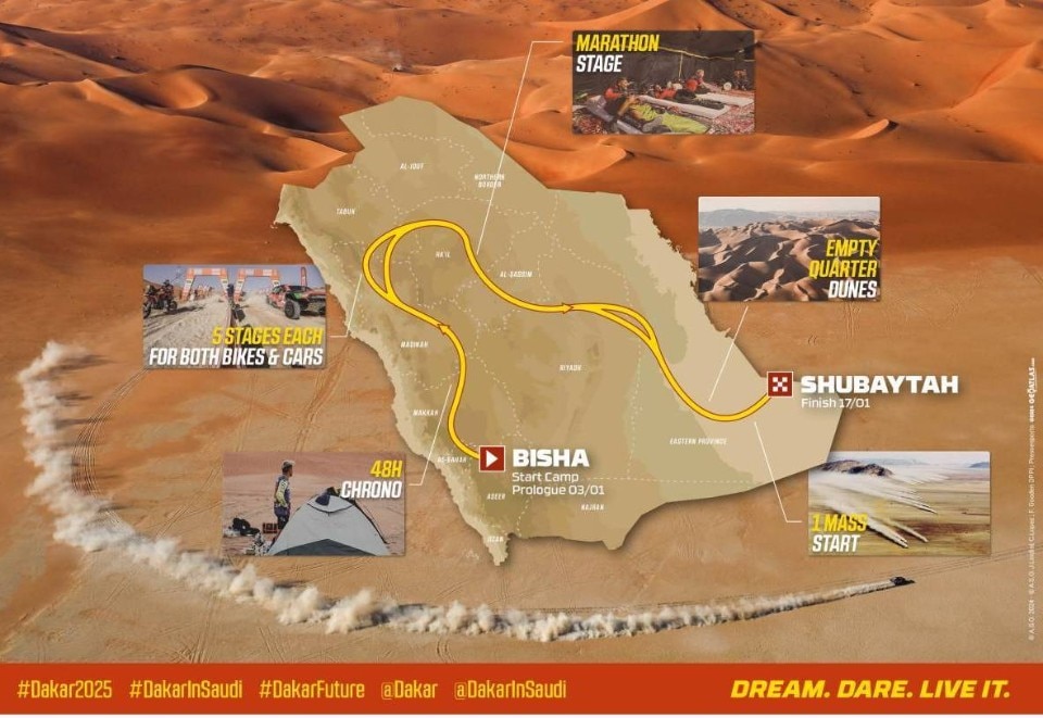 Presentata la Dakar 2025, si parte il 3 gennaio