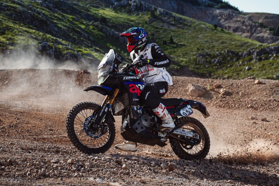 Aprilia Tuareg Racing al via della Baja Aragón 