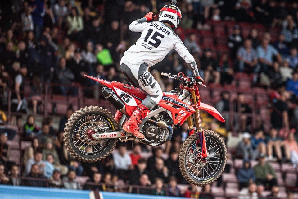 Dean Wilson al WSX 2024 con Fire Power Honda Dean Wilson al WSX 2024 con Fire Power Honda