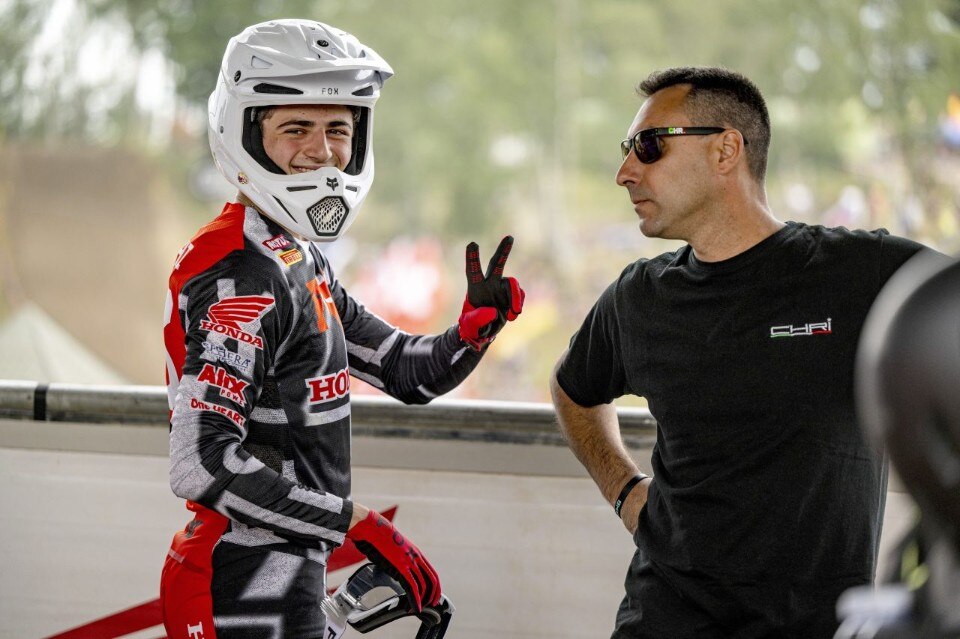 Ferruccio Zanchi al via dell'All Japan Motocross Championship