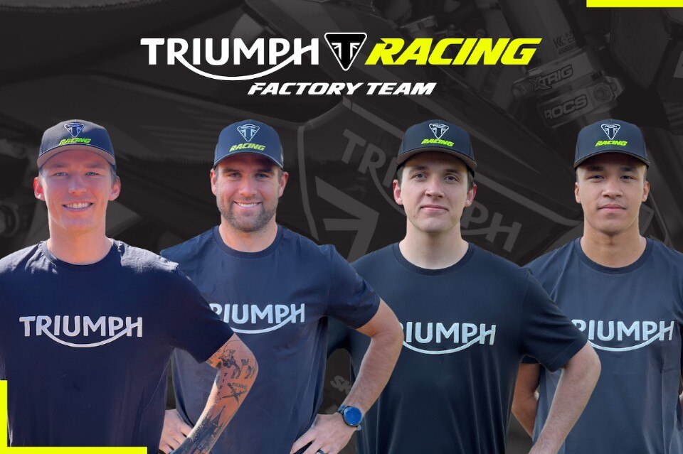 Triumph Factory Racing: formazione a quattro punte