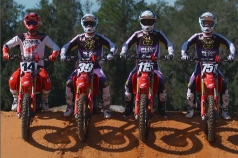 Phoenix Racing Honda con Dylan Ferrandis e tre giovani