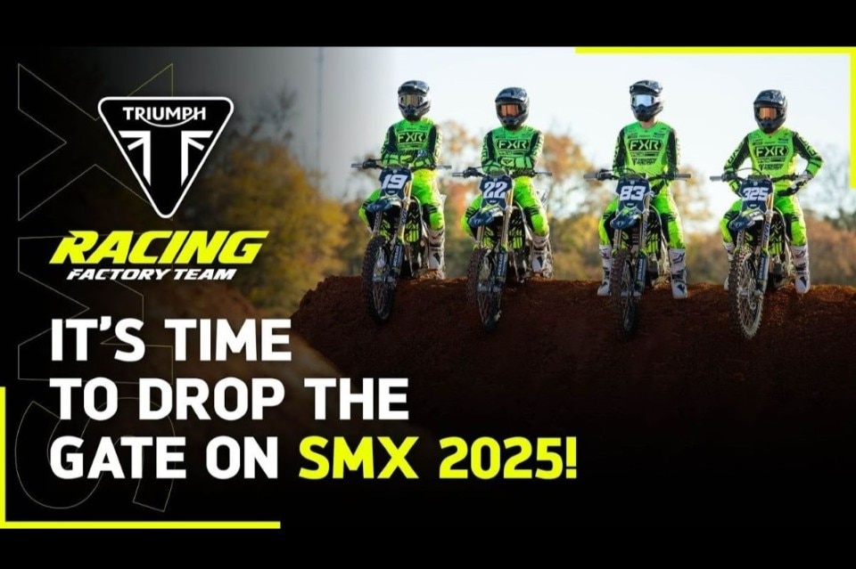 Triumph Factory Racing Drop The Gate On SuperMotocross 2025! VIDEO Triumph Factory Racing Drop The Gate On SuperMotocross 2025! VIDEO