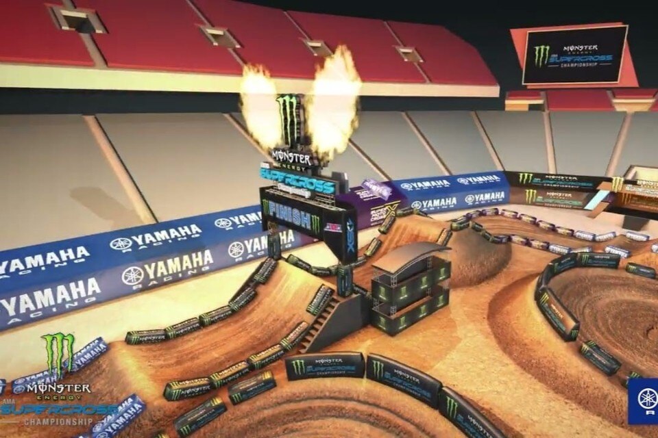 AMA Supercross 2025: animated Track Map – San Diego