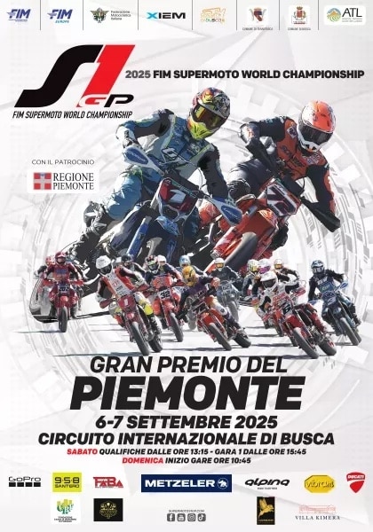 Il Mondiale Supermoto, in scena a Busca per il GP del Piemonte