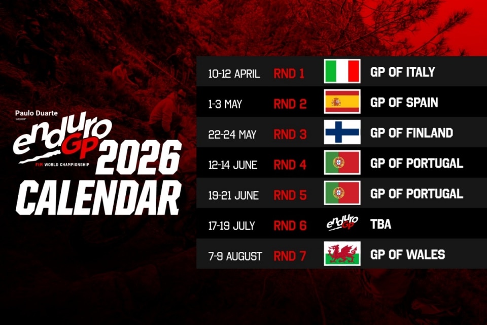 Il Mondiale Enduro GP 2026 partirà dall’Italia Il Mondiale Enduro GP 2026 partirà dall’Italia