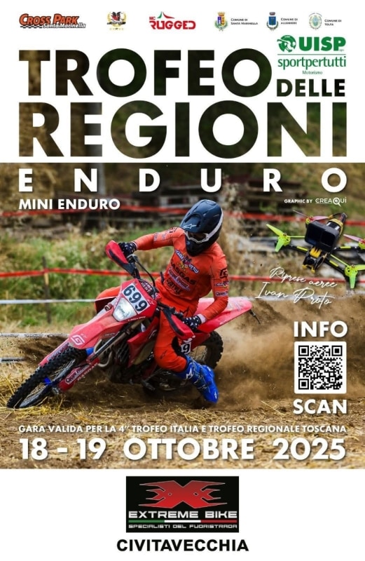 A Santa Marinella (RM) il Trofeo delle Regioni Enduro UISP 2025