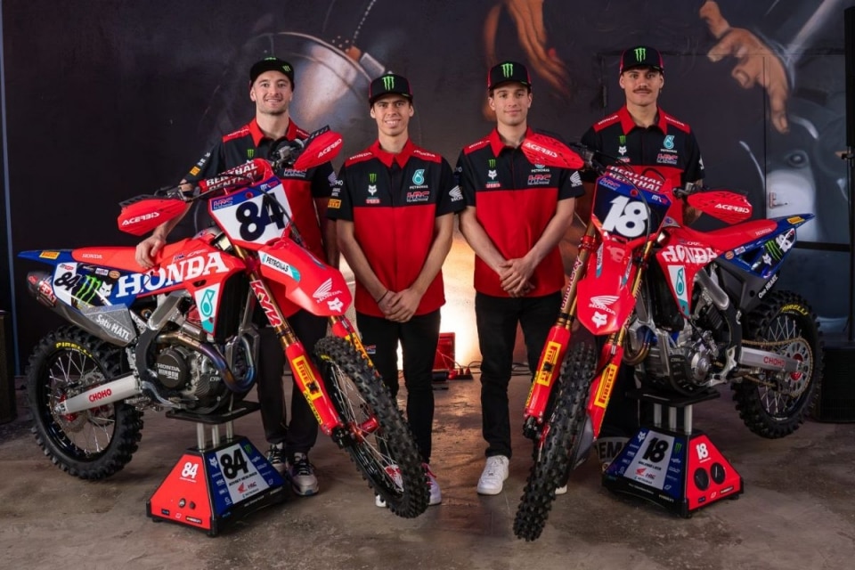 Honda HRC presenta la squadra per l'MXGP 2026 e il nuovo sponsor