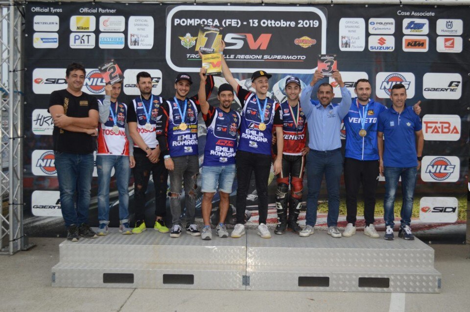 Trofeo delle Regioni Supermoto, titoli a Emilia Romagna e Marche