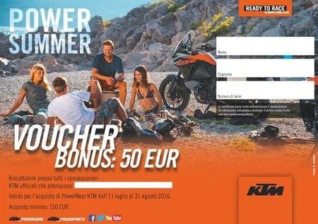 Power Summer 2016. Tornano i saldi KTM