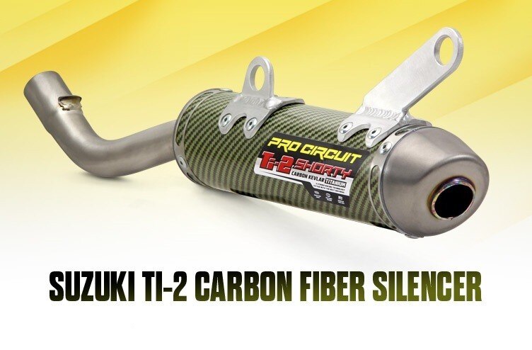 Pro Circuit Ti-2 Carbon Kevlar/Titanium Silencer for Suzuki RM250 