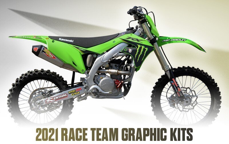 2021 Monster Energy/Pro Circuit/Kawasaki Team Graphic Kits
