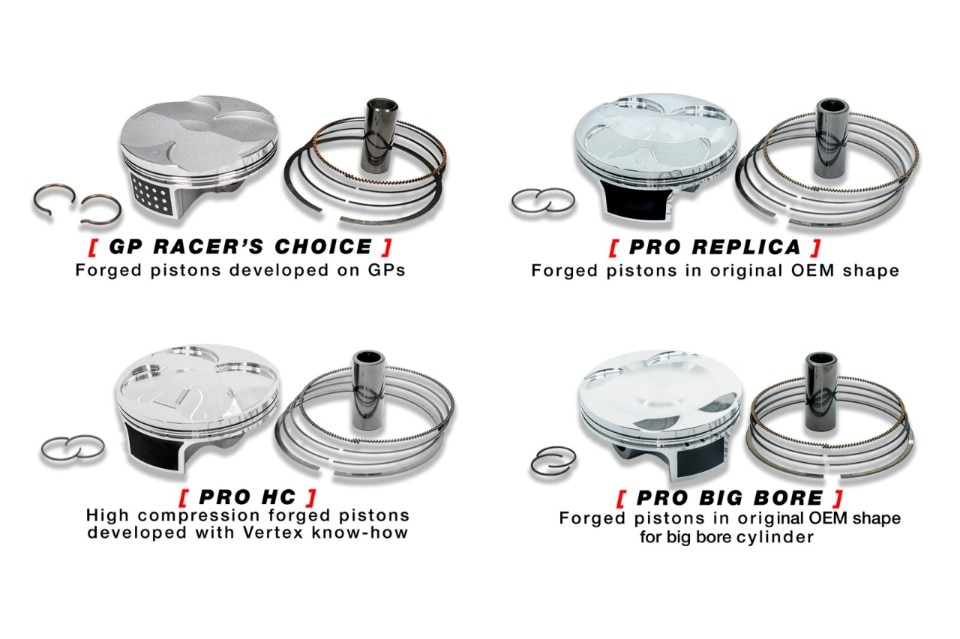 Vertex Pistons, i pistoni racing fuoristrada sempre al vertice