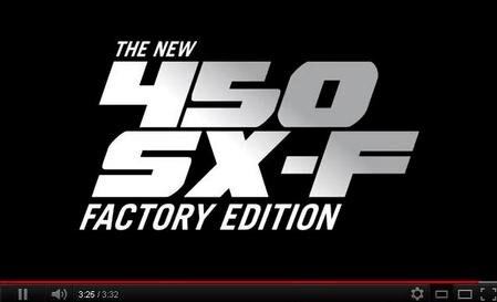 KTM 450 SX-F Factory Edition. Presentazione video