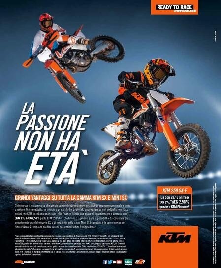 Promozione KTM Cross e Minicross. La passione non ha età