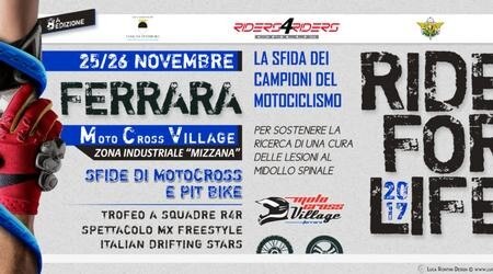 Riders4Riders 2017. Appuntamento al Park Cross di Ferrara
