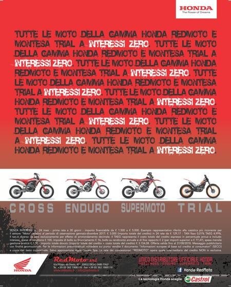 Campagna Honda-RedMoto. “Interessi zero” sulle Honda offroad