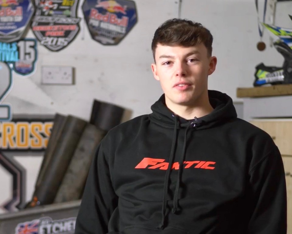 Il Campione europeo Jed Etchells con il Team Fantic D'Arpa Racing per il 2020 Il Campione europeo Jed Etchells con il Team Fantic D'Arpa Racing per il 2020