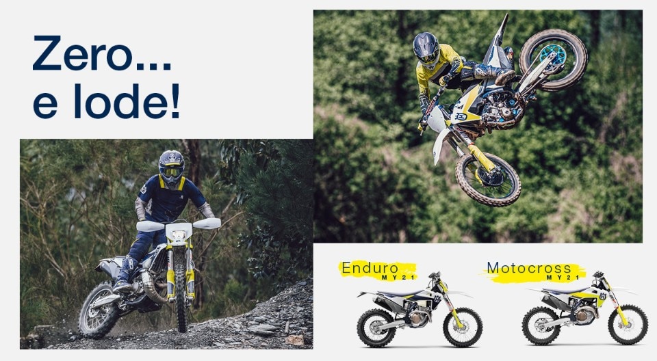 Promozione “Zero e lode” sulla gamma Huqvarna offroad 2021