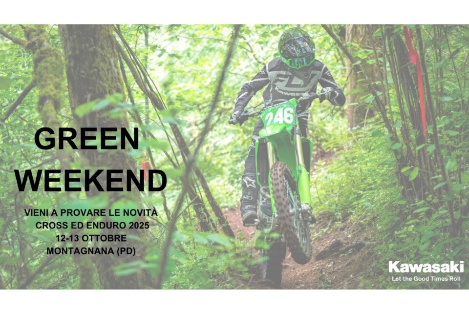 Green Weekend: vieni a provare le Kawasaki Enduro e Cross MY2025
