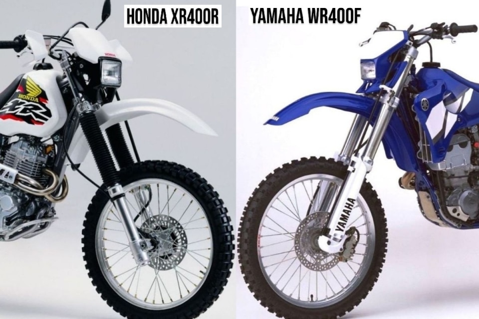 Come eravamo: Honda XR400R vs Yamaha WR400F