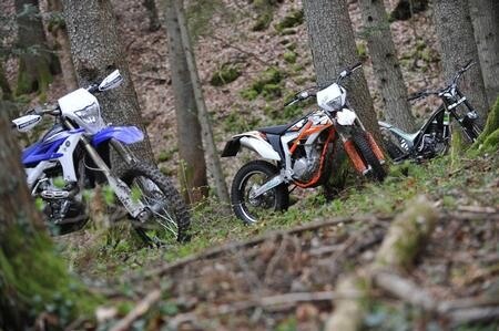 Yamaha WR 450 vs KTM 350 Freeride vs Ossa TR 280i. Tutti insieme appassionatamente!