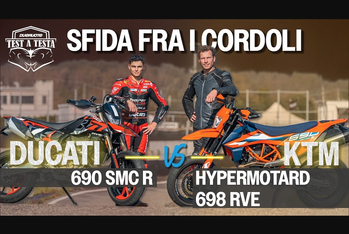 Test a Testa #14 - Ducati Hypermotard 698 RVE VS KTM 690 SMC R